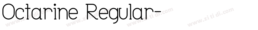 Octarine Regular字体转换